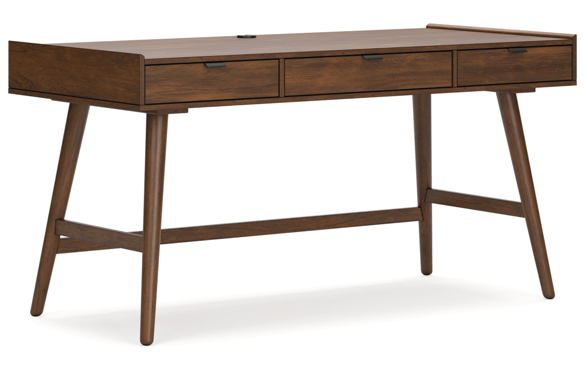 Lyncott Home Office Desk with Chair and Storage