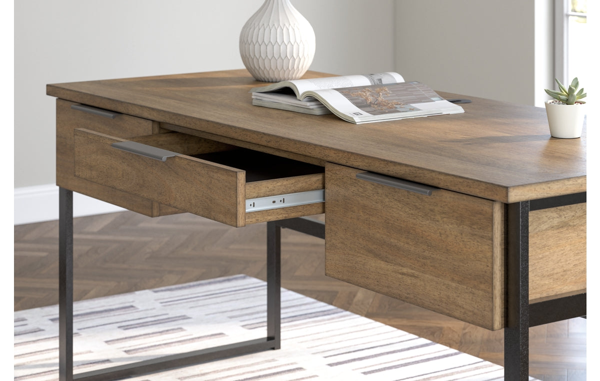 Montia Home Office Desk with Chair and Storage