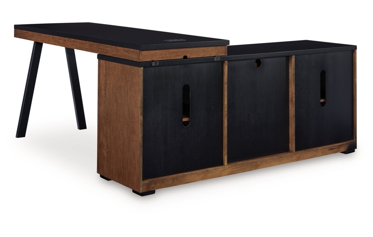 Kallari Credenza with Desk Return