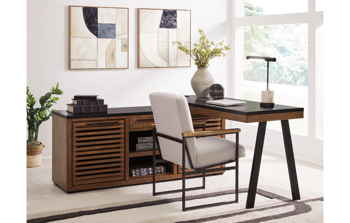 Kallari Credenza with Desk Return