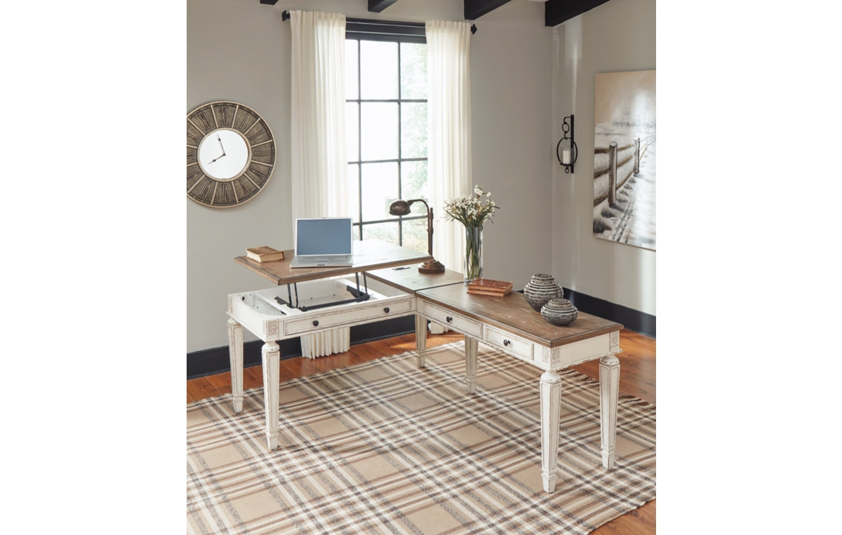 Realyn 2-Piece Home Office Lift Top Desk