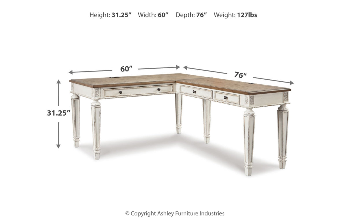 Realyn 2-Piece Home Office Desk