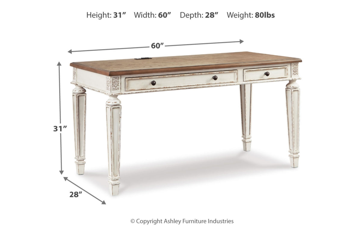 Realyn Home Office Desk and Storage