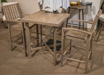 Vista Point Outdoor Counter Height Dining Table and 2 Barstools (Set of 3)