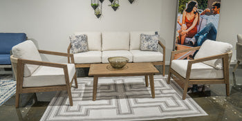 Nature Lane Outdoor Sofa/Chairs/Table (Set of 4)
