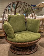 Horizon Hall Outdoor Swivel Egg Chair with Cushion