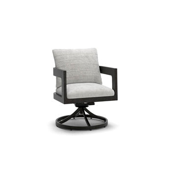 Salina Bay Outdoor Swivel Chair with Cushion (Set of 2)