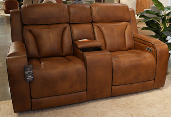 Bartina Power Reclining Loveseat with Console