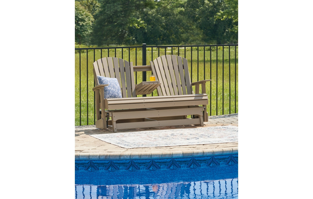 Hyland Wave Outdoor Glider Loveseat