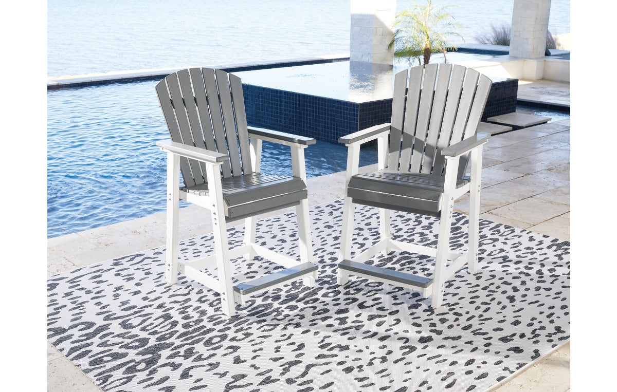Transville Outdoor Counter Height Bar Stool (Set of 2)