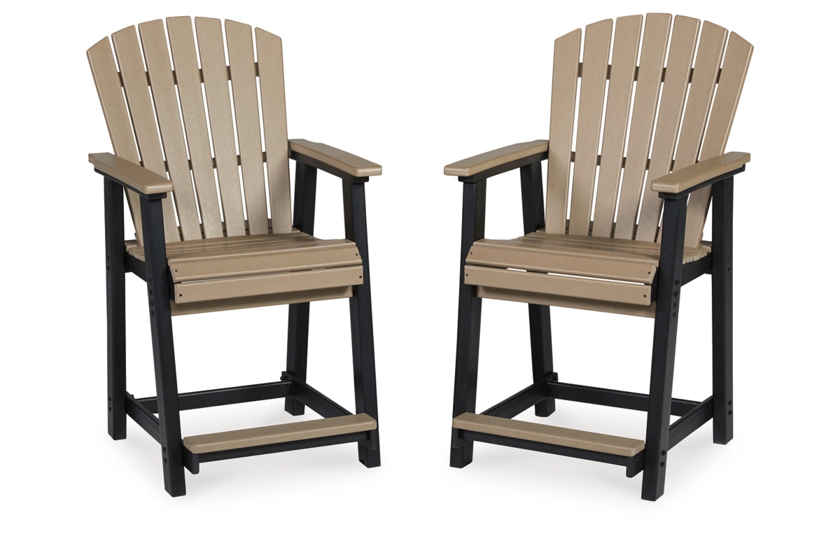 Fairen Trail Outdoor Counter Height Bar Stool (Set of 2)