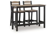 Shoreline Beach Outdoor Counter Table and 2 Barstools