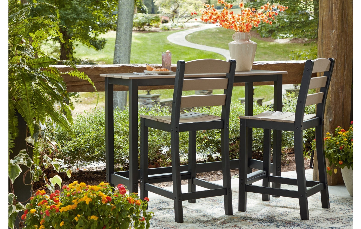 Shoreline Beach Outdoor Counter Table and 2 Barstools