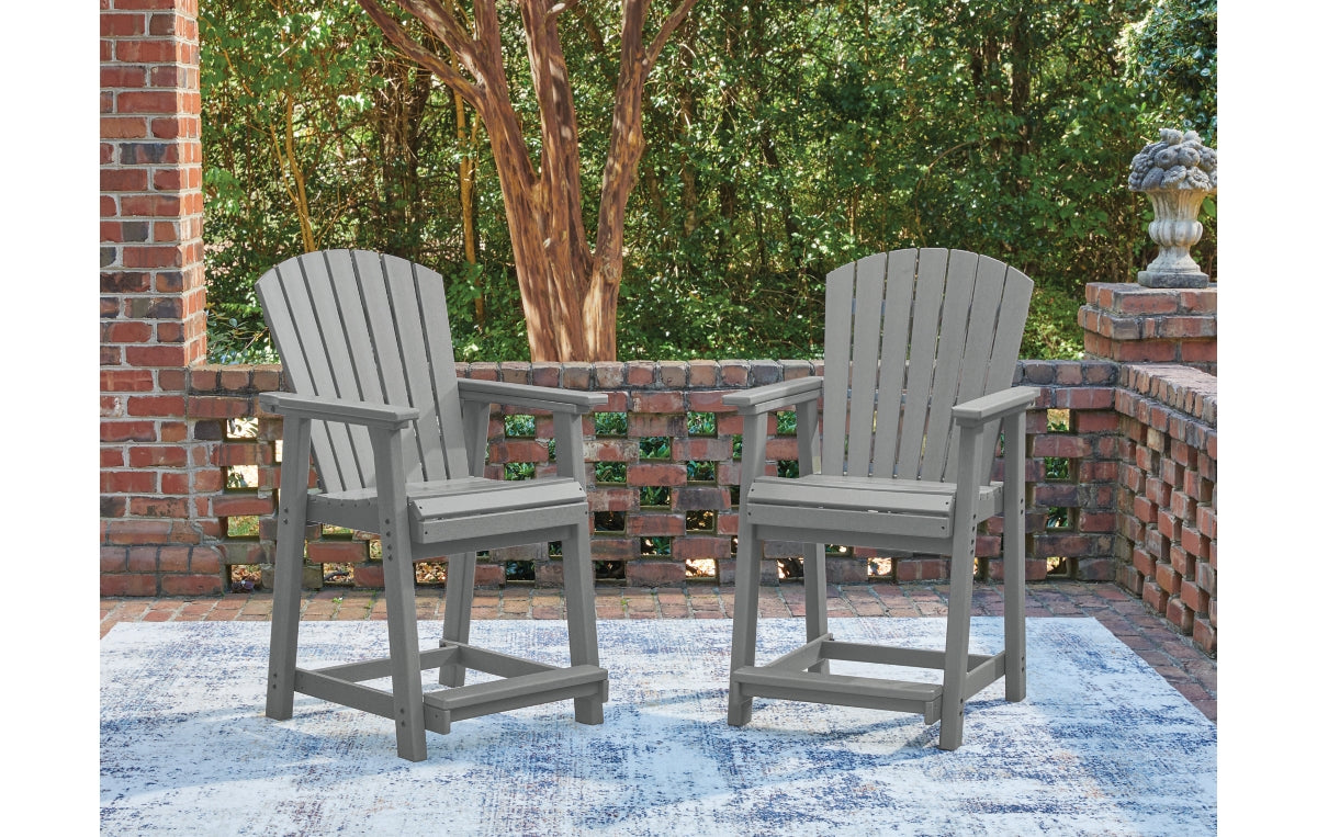Sanctuary Beach Outdoor Counter Height Bar Stool (Set of 2)