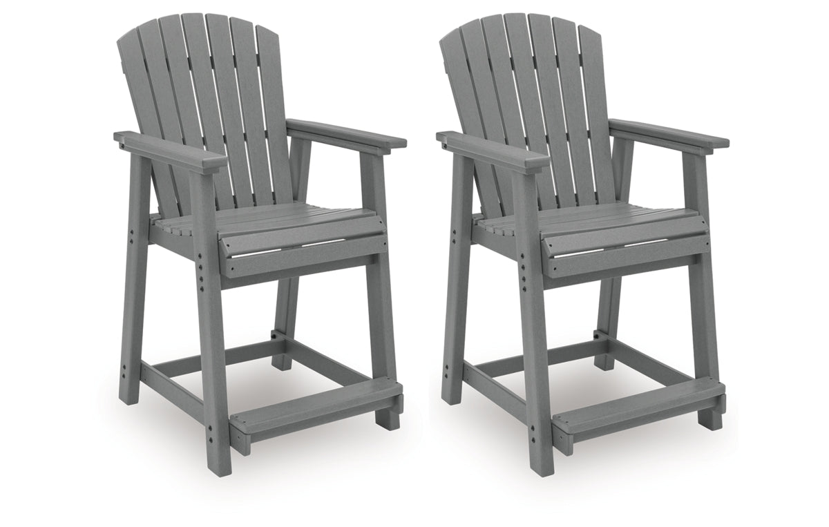 Sanctuary Beach Outdoor Counter Height Bar Stool (Set of 2)