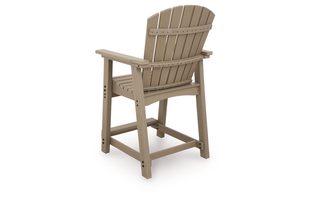 Seacliff Beach Outdoor Counter Height Bar Stool (Set of 2)