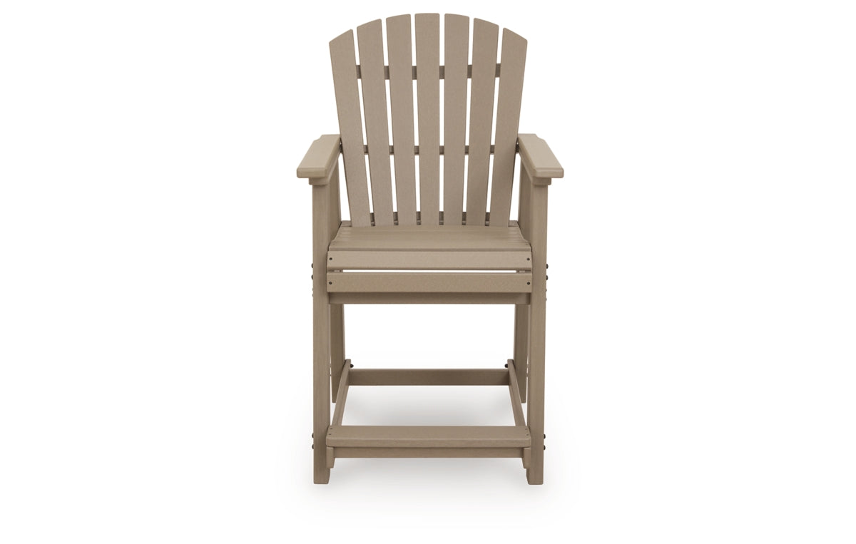 Seacliff Beach Outdoor Counter Height Bar Stool (Set of 2)