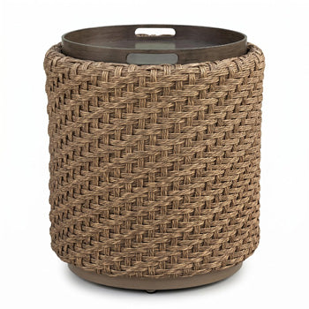 Alabaster Outdoor End Table