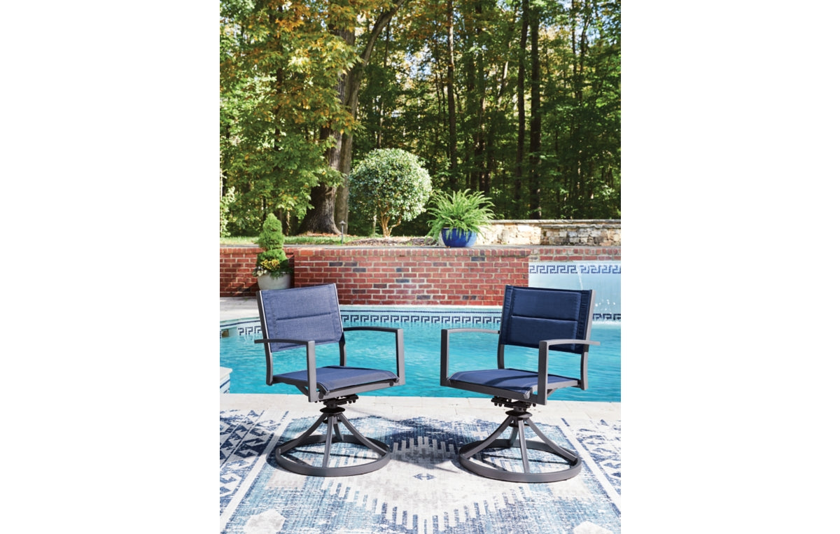 Rocky Creek Outdoor Sling Swivel Chair (Set of 2)