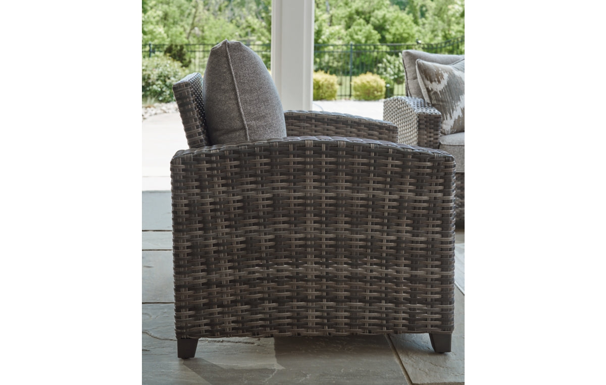 Oasis Court Outdoor Sofa/Chairs/Table Set (Set of 4)