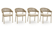 Orchard Beach Outdoor Arm Chair with Cushion (Set of 4)