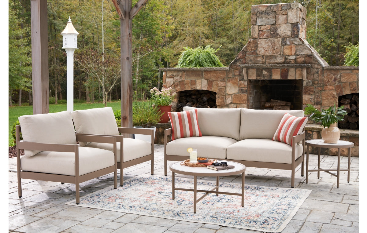 Bluff Trail Outdoor Love/Chairs/Tables Set (Set of 5)