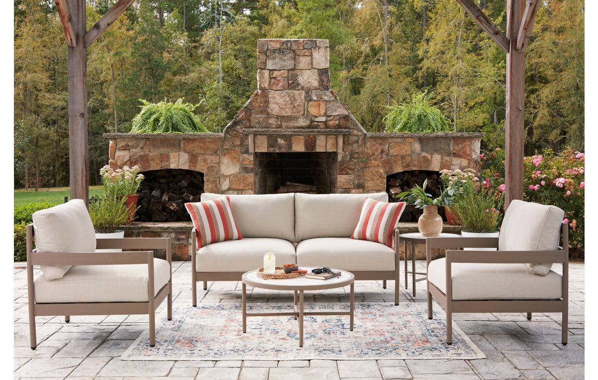 Bluff Trail Outdoor Love/Chairs/Tables Set (Set of 5)