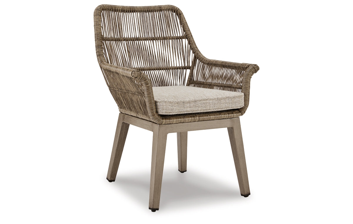 Beach Front Arm Chair with Cushion (Set of 2)