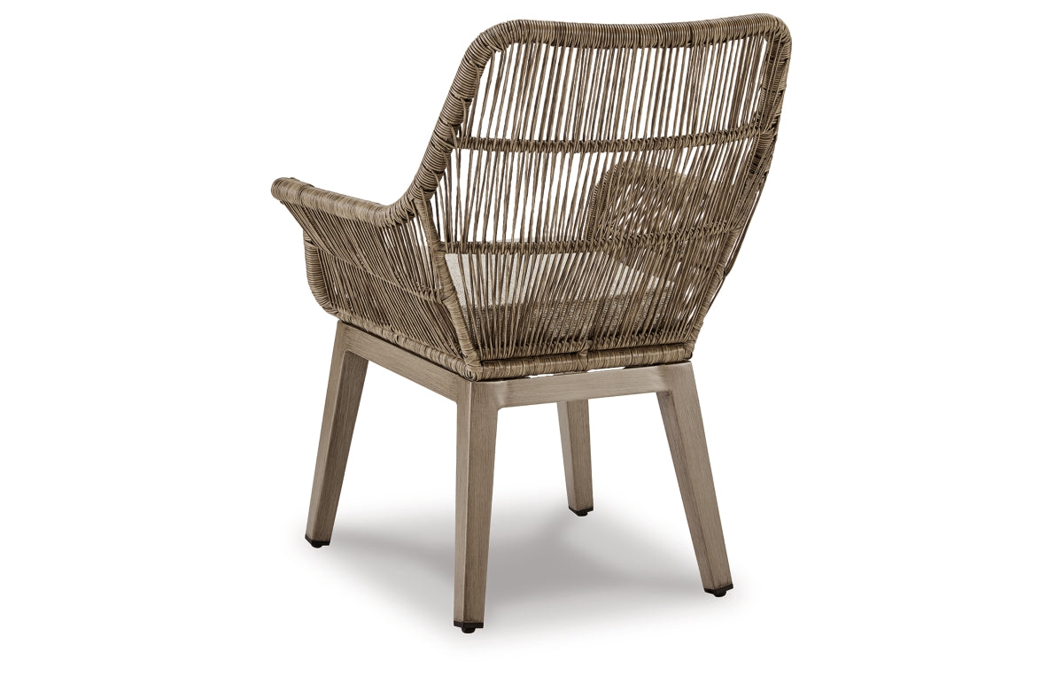 Beach Front Arm Chair with Cushion (Set of 2)
