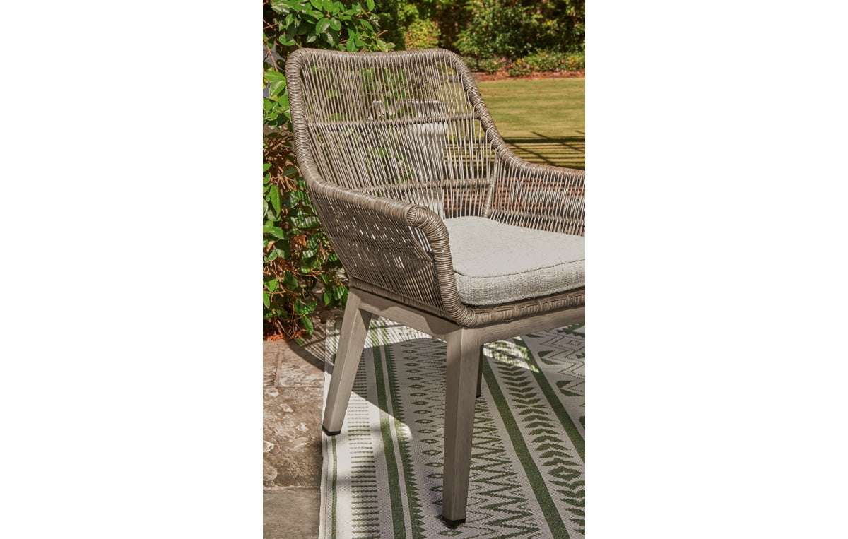 Beach Front Arm Chair with Cushion (Set of 2)