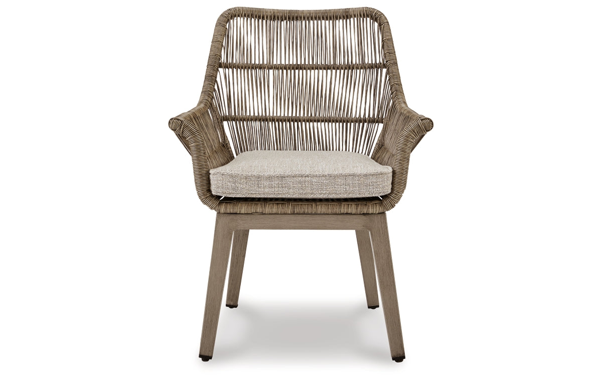 Beach Front Arm Chair with Cushion (Set of 2)