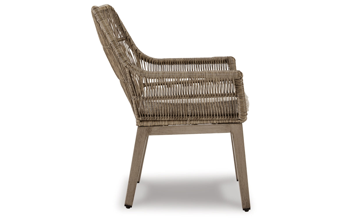 Beach Front Arm Chair with Cushion (Set of 2)
