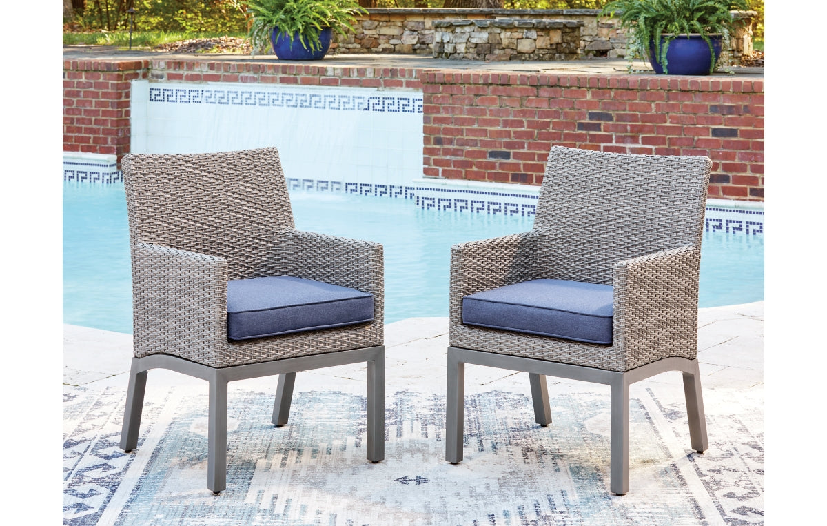 Half Moon Beach Outdoor Arm Chair with Cushion (Set of 2)