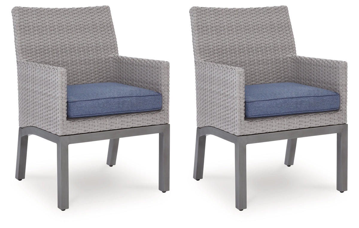 Half Moon Beach Outdoor Arm Chair with Cushion (Set of 2)