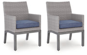 Half Moon Beach Outdoor Arm Chair with Cushion (Set of 2)