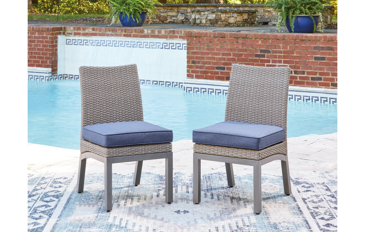 Half Moon Beach Outdoor Side Chair with Cushion (Set of 2)