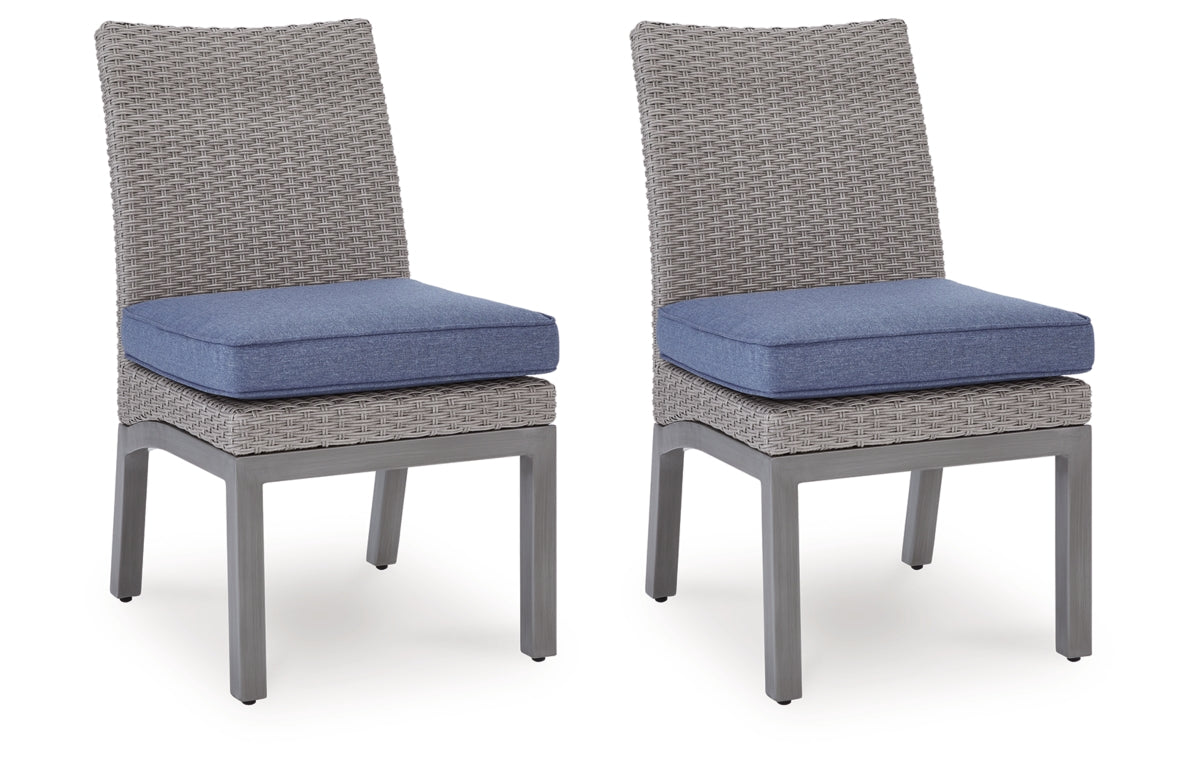 Half Moon Beach Outdoor Side Chair with Cushion (Set of 2)