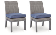 Half Moon Beach Outdoor Side Chair with Cushion (Set of 2)