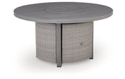 Half Moon Beach Outdoor Fire Pit Table
