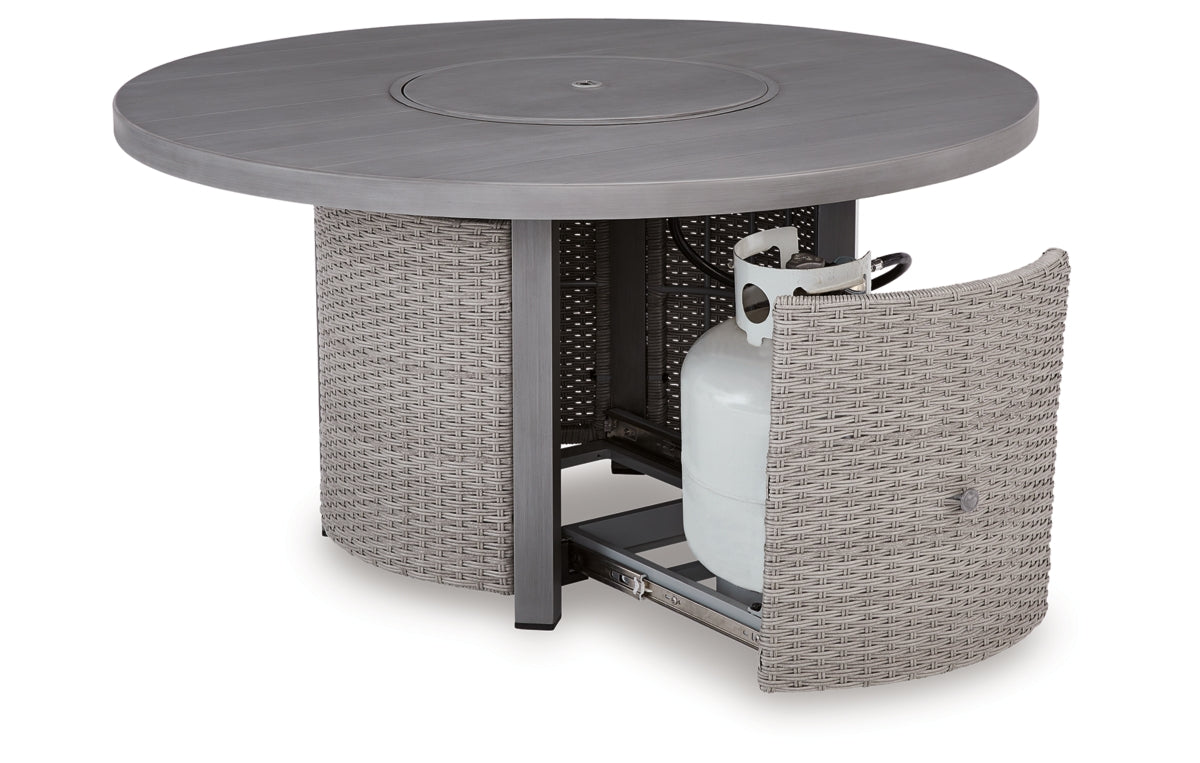 Half Moon Beach Outdoor Fire Pit Table