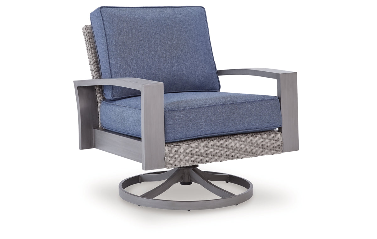 Half Moon Beach Outdoor Swivel Lounge Chair with Cushion