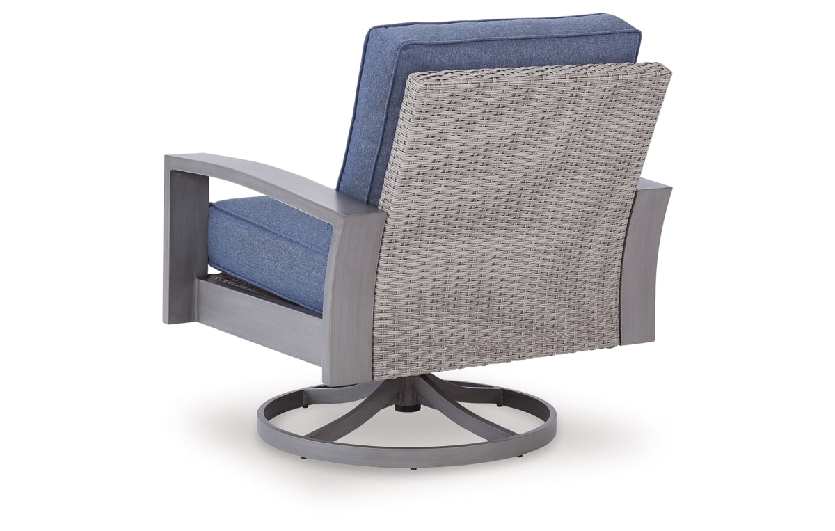 Half Moon Beach Outdoor Swivel Lounge Chair with Cushion