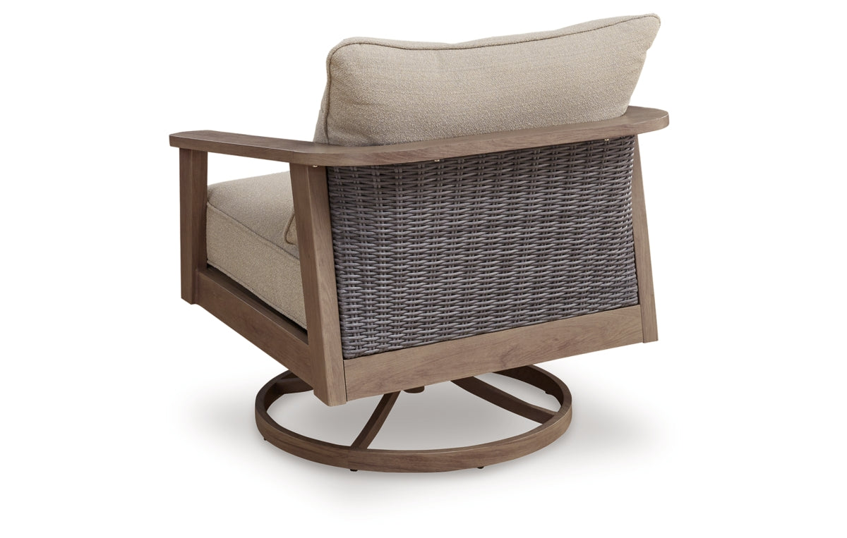 Harmony Headlands Outdoor Swivel Lounge with Cushion