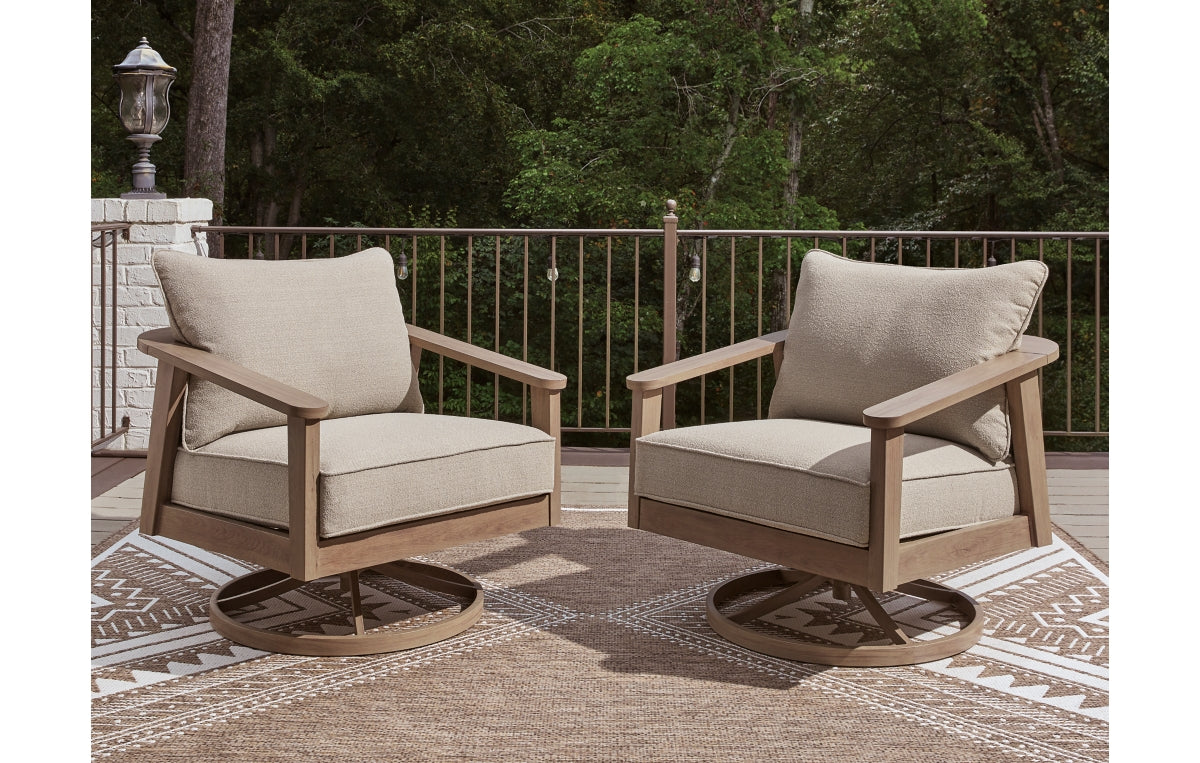 Harmony Headlands Outdoor Swivel Lounge with Cushion