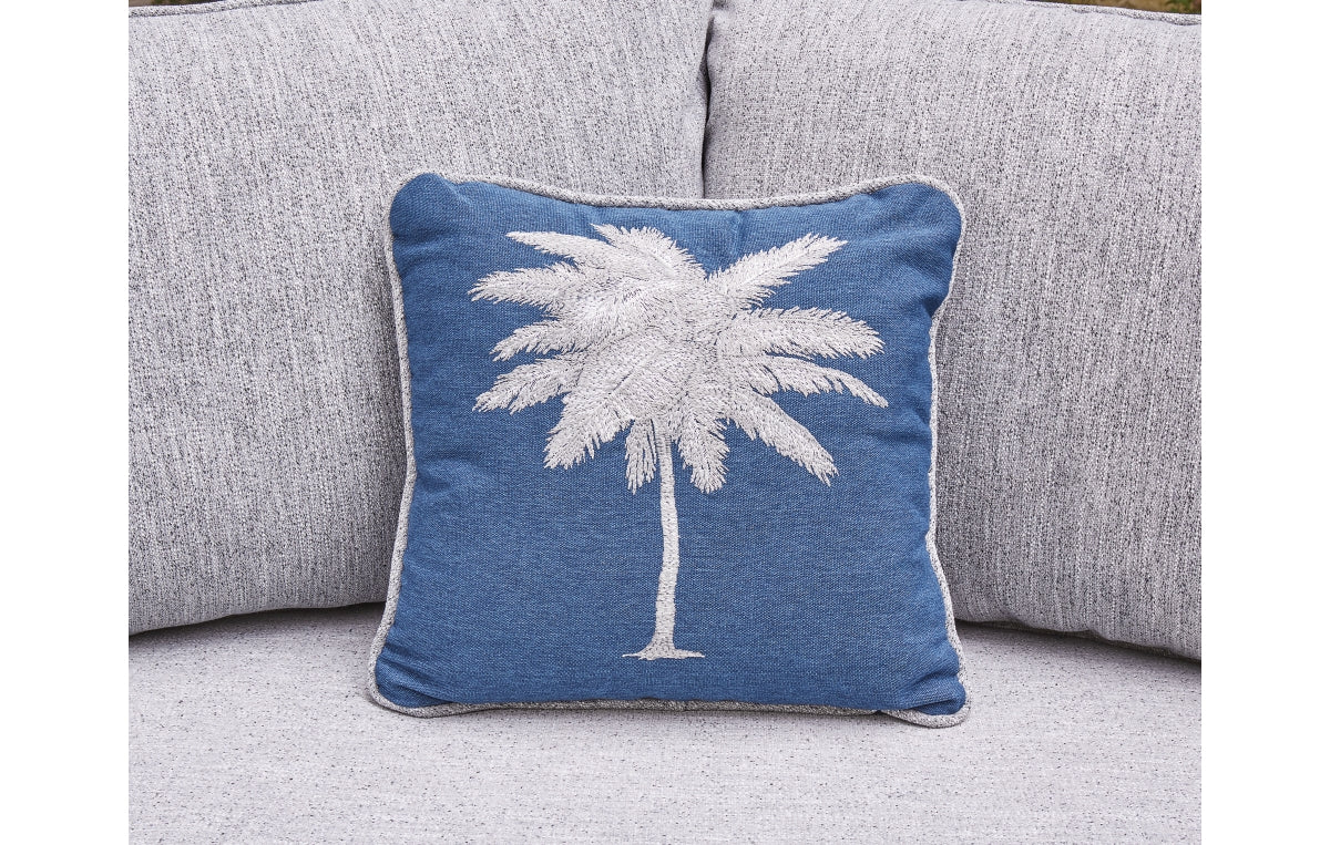Naples Beach Outdoor Right and Left-arm Facing Loveseat with Cushion (Set of 2)