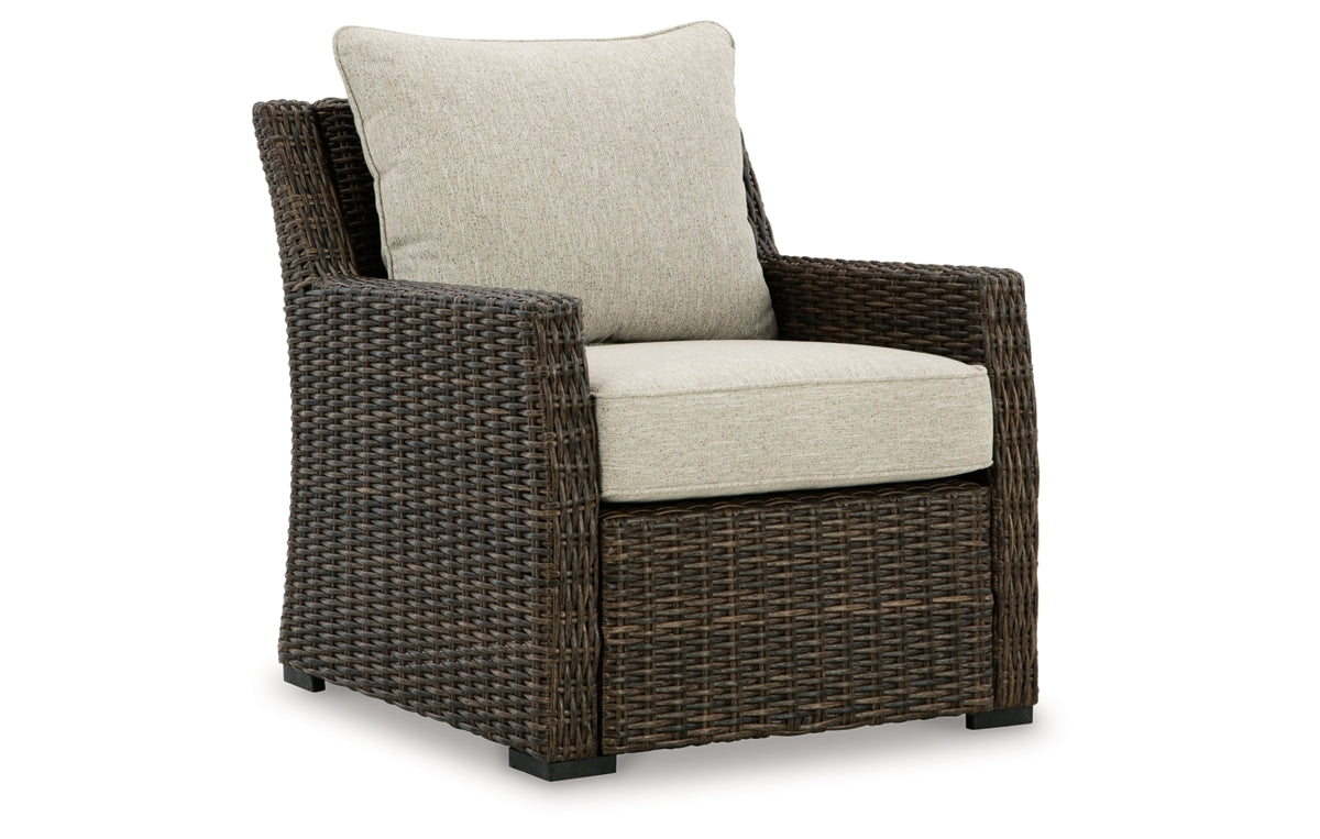 Brook Ranch Outdoor Lounge Chair with Cushion
