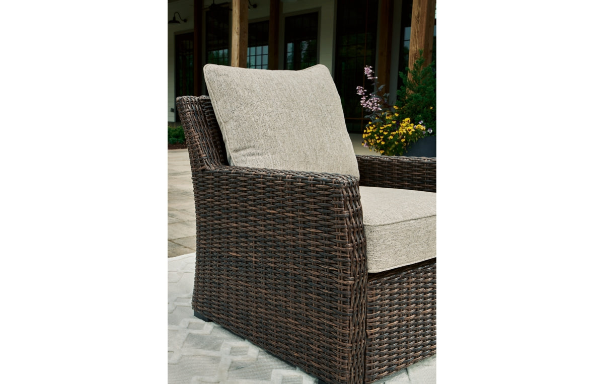 Brook Ranch Outdoor Lounge Chair with Cushion
