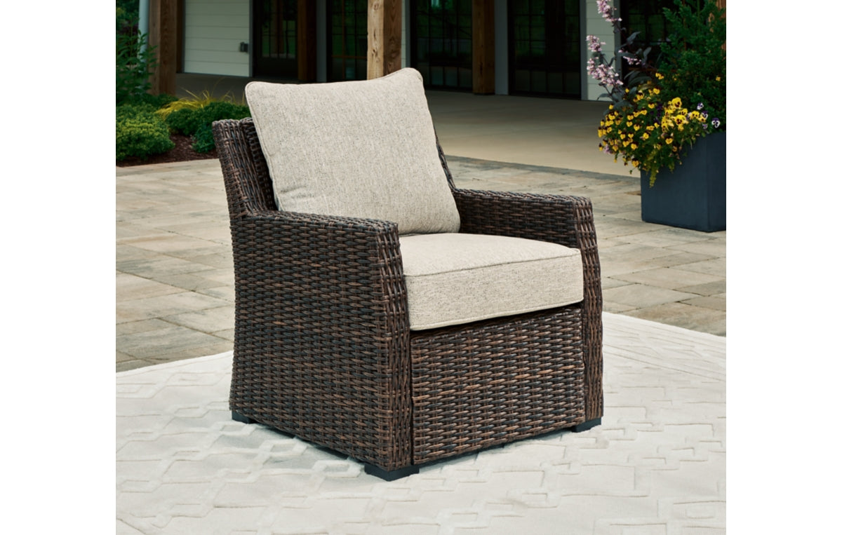 Brook Ranch Outdoor Lounge Chair with Cushion