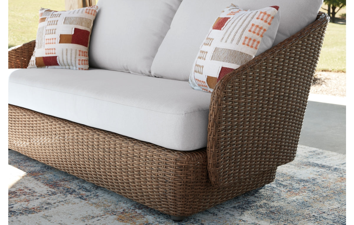Double Point Outdoor Loveseat/2 Swivel Chairs (Set of 3)
