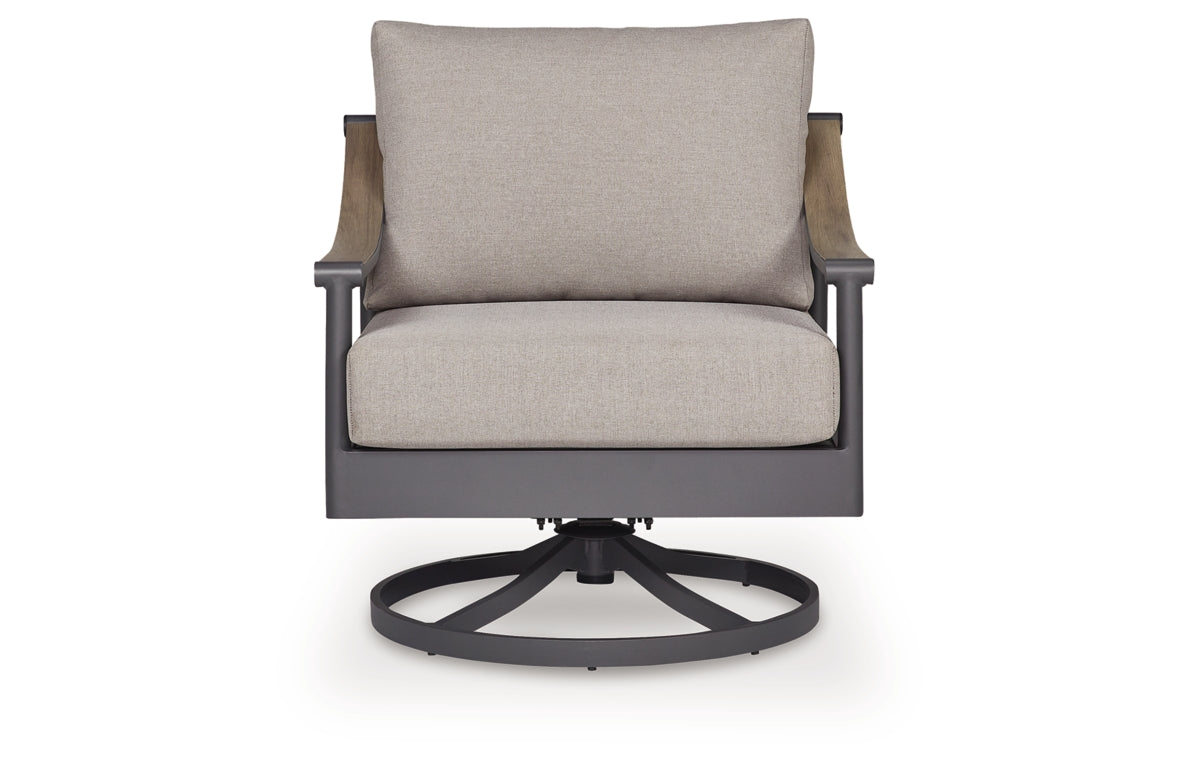 Ocean Beach Outdoor Swivel Lounge with Cushion